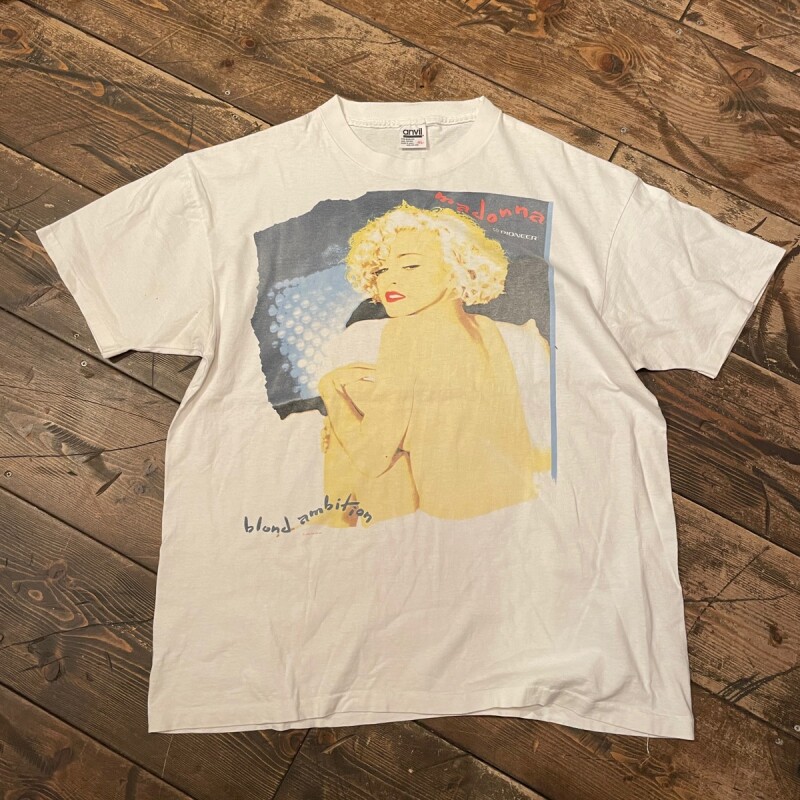 90’s MADONNA Tシャツ BLOND AMBITION／ヴィンテージ 買取 古着 – ヴィンテージ古着と雑貨の買取ならLowJack